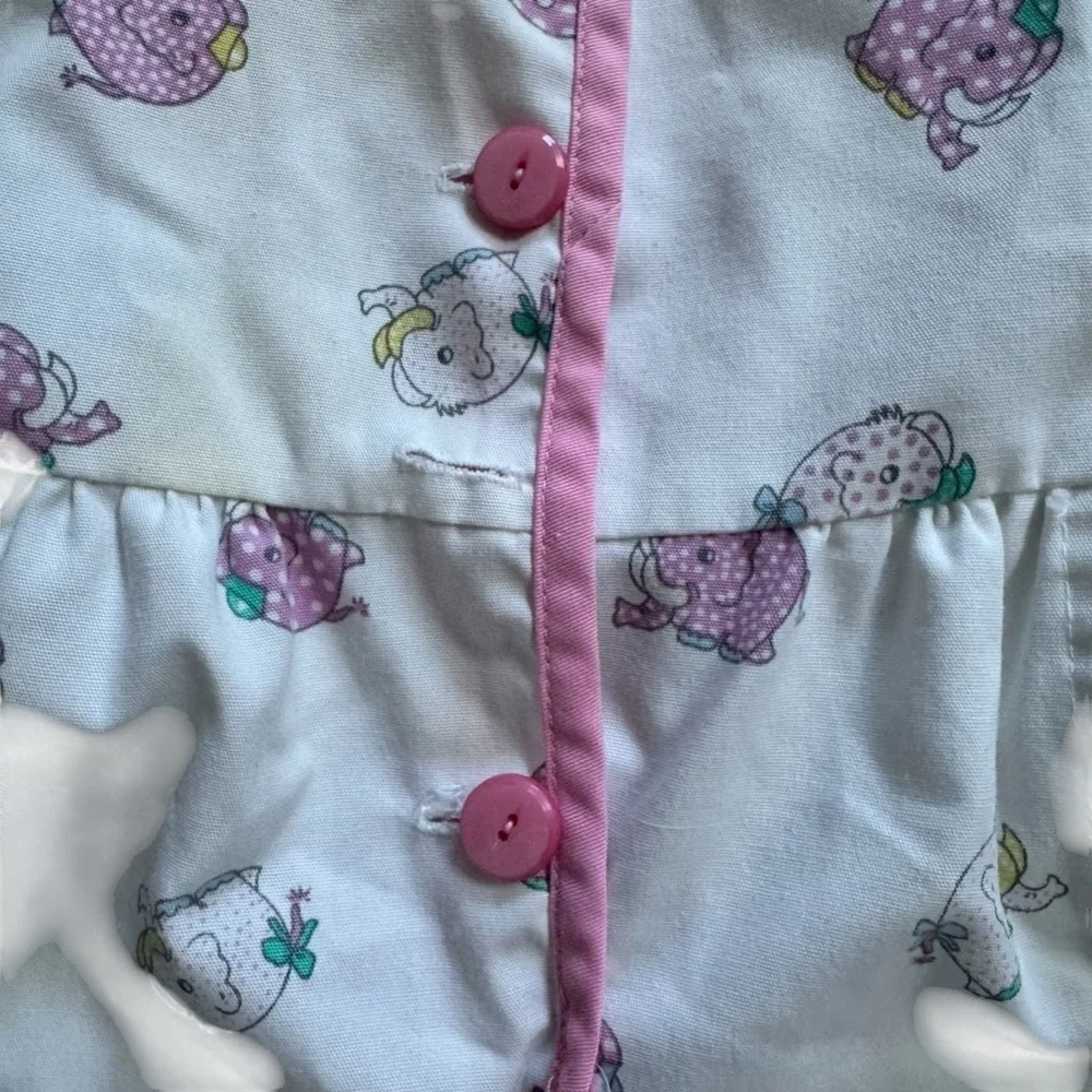 Vintage Pastel Baby Girl One Piece Romper Size 12-24 months